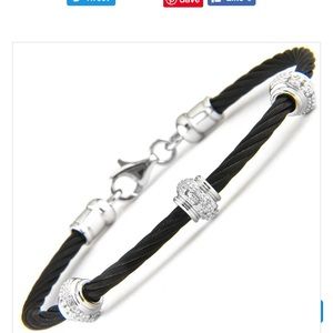 Lau International 3 Diamond Cable Bracelet